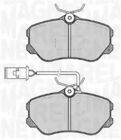 Комплект тормозных колодок MAGNETI MARELLI 363916060226