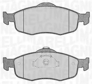 Комплект тормозных колодок MAGNETI MARELLI 363916060245