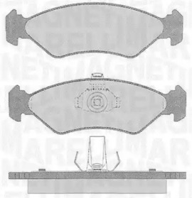 Комплект тормозных колодок MAGNETI MARELLI 363916060250