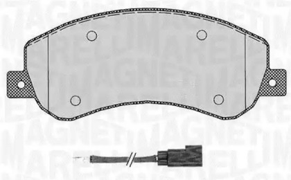 Комплект тормозных колодок MAGNETI MARELLI 363916060272