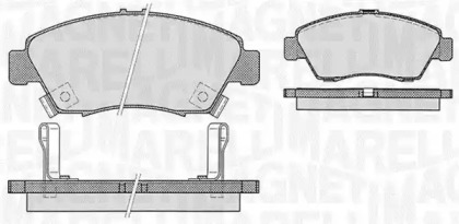 Комплект тормозных колодок MAGNETI MARELLI 363916060275