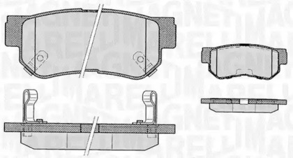 Комплект тормозных колодок MAGNETI MARELLI 363916060278