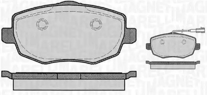 Комплект тормозных колодок MAGNETI MARELLI 363916060290