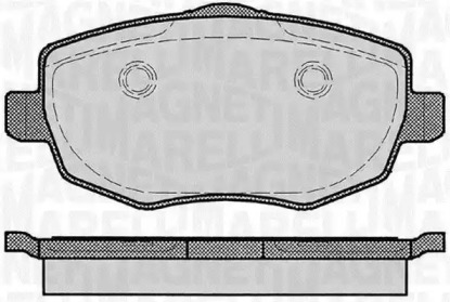 Комплект тормозных колодок MAGNETI MARELLI 363916060291