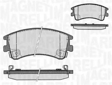 Комплект тормозных колодок MAGNETI MARELLI 363916060295