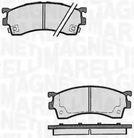 Комплект тормозных колодок MAGNETI MARELLI 363916060296