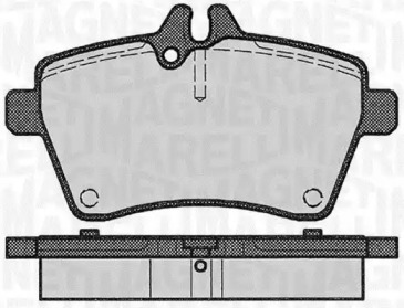 Комплект тормозных колодок MAGNETI MARELLI 363916060309