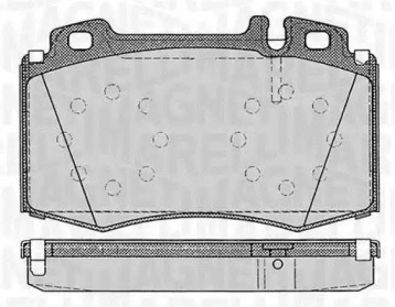 Комплект тормозных колодок MAGNETI MARELLI 363916060320