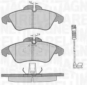 Комплект тормозных колодок MAGNETI MARELLI 363916060321