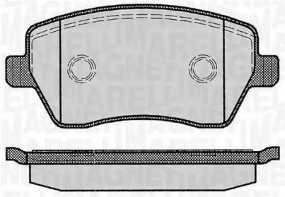 Комплект тормозных колодок MAGNETI MARELLI 363916060347