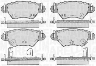 Комплект тормозных колодок MAGNETI MARELLI 363916060357