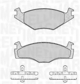 Комплект тормозных колодок MAGNETI MARELLI 363916060392