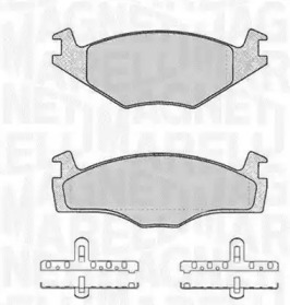 Комплект тормозных колодок MAGNETI MARELLI 363916060394