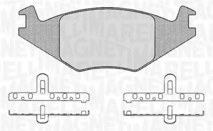 Комплект тормозных колодок MAGNETI MARELLI 363916060395