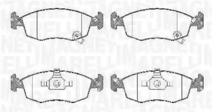 Комплект тормозных колодок MAGNETI MARELLI 363916060428