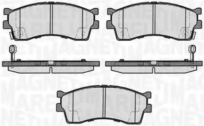 Комплект тормозных колодок MAGNETI MARELLI 363916060458