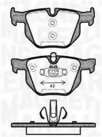 Комплект тормозных колодок MAGNETI MARELLI 363916060486