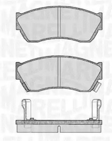 Комплект тормозных колодок MAGNETI MARELLI 363916060491