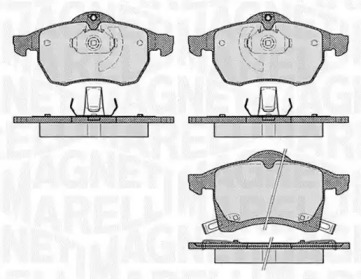 Комплект тормозных колодок MAGNETI MARELLI 363916060523