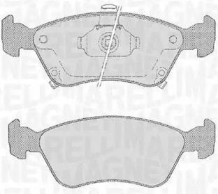 Комплект тормозных колодок MAGNETI MARELLI 363916060532