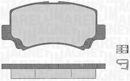 Комплект тормозных колодок MAGNETI MARELLI 363916060534