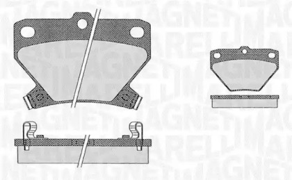 Комплект тормозных колодок MAGNETI MARELLI 363916060593