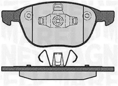 Комплект тормозных колодок MAGNETI MARELLI 363916060604