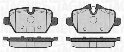 Комплект тормозных колодок MAGNETI MARELLI 363916060623