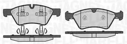 Комплект тормозных колодок MAGNETI MARELLI 363916060639