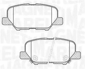 Комплект тормозных колодок MAGNETI MARELLI 363916060678