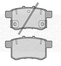 Комплект тормозных колодок MAGNETI MARELLI 363916060704