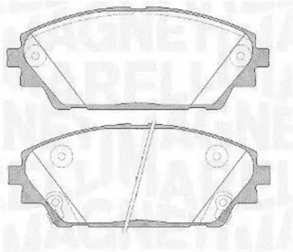 Комплект тормозных колодок MAGNETI MARELLI 363916060808