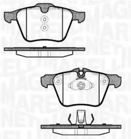 Комплект тормозных колодок MAGNETI MARELLI 363916060824