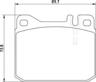 Комплект тормозных колодок MAGNETI MARELLI 363700204141