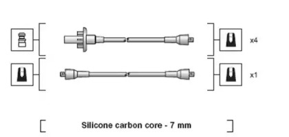 Комплект проводов зажигания MAGNETI MARELLI 941318111013