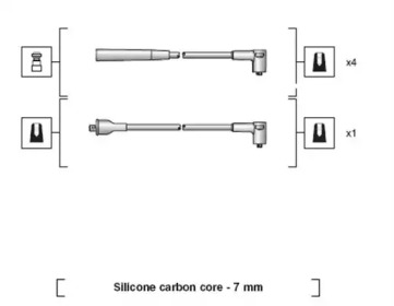 Комплект проводов зажигания MAGNETI MARELLI 941318111036