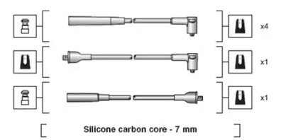 Комплект проводов зажигания MAGNETI MARELLI 941318111037