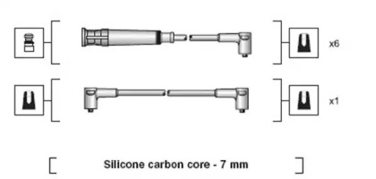 Комплект проводов зажигания MAGNETI MARELLI 941318111045