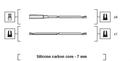 Комплект проводов зажигания MAGNETI MARELLI 941318111052