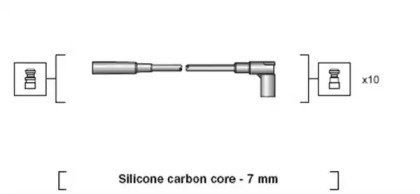 Комплект проводов зажигания MAGNETI MARELLI 941318111060