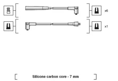 Комплект проводов зажигания MAGNETI MARELLI 941318111066