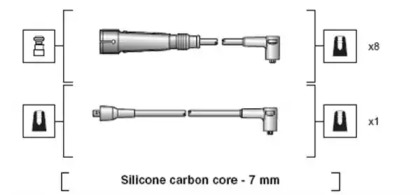 Комплект проводов зажигания MAGNETI MARELLI 941318111086