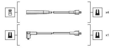 Комплект проводов зажигания MAGNETI MARELLI 941318111116