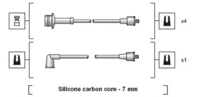 Комплект проводов зажигания MAGNETI MARELLI 941318111175