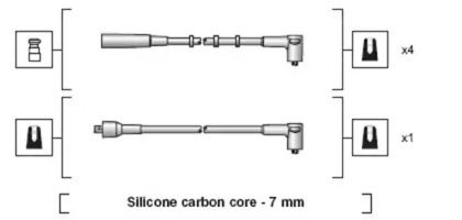 Комплект проводов зажигания MAGNETI MARELLI 941318111212