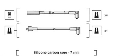 Комплект проводов зажигания MAGNETI MARELLI 941318111237