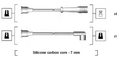 Комплект проводов зажигания MAGNETI MARELLI 941135240708