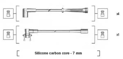 Комплект проводов зажигания MAGNETI MARELLI 941145180715