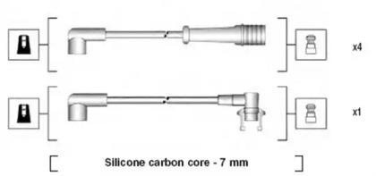 Комплект проводов зажигания MAGNETI MARELLI 941145320729