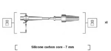 Комплект проводов зажигания MAGNETI MARELLI 941145400737